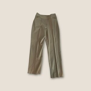 Apt 9 Pleated Straight Leg Ponte Dress Pants Khaki Tan 6